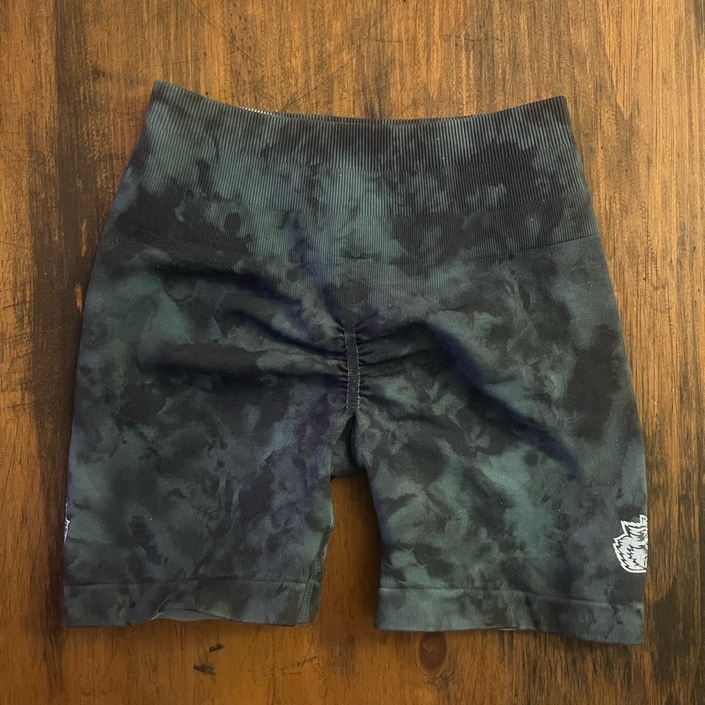 green and black the dye darc sport shorts